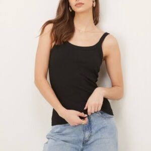 J. Crew Black Perfect Fit Cotton Tank Top, XS, NWT